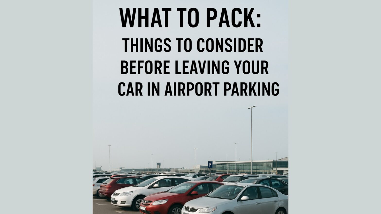 What to Pack: Things to Consider Before Leaving Your Car in Airport Parking
